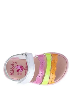 Sandalia Niña Pablosky Stepeasy 038509 Charol Blanco