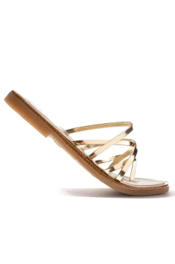 Sandalia Paola Shoes Dalia 877780 Mirror Champagne