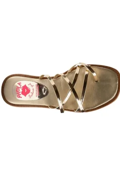 Sandalia Paola Shoes Dalia 877780 Mirror Champagne