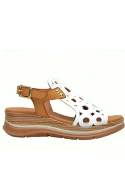 Sandalia Paula Urban 24 654 blanco camel