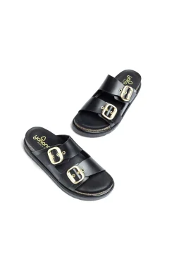 Sandalia plataforma Yokono tunez 130 negro