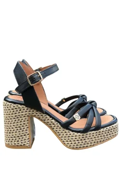 Sandalia tacón Popa Jolla Piel Negro