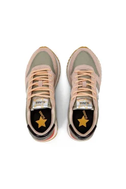 sneakers mujer sun68 z34214 06 grigio chiaro big stargirl printed logo light grey