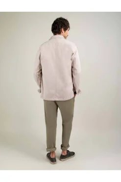 sobrecamisa Hombre El Ganso algodón Garment 1040s250011 Dyed Beige