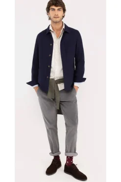 Sobrecamisa Hombre El Ganso Lana 1030W250037 Marino