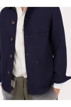 Sobrecamisa Hombre El Ganso Lana 1030W250037 Marino