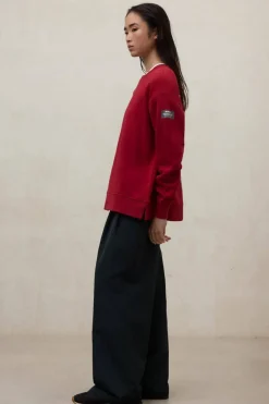 Sudadera Mujer Ecoalf Storm 665 Crimson