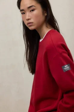 Sudadera Mujer Ecoalf Storm 665 Crimson