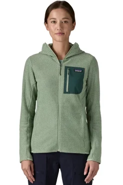 Sudadera Mujer Patagonia R1 Air Fleece Full-Zip Hoody 4061 ELGR Ellwood Green