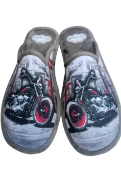 Zapatilla de Casa Hombre Cosdam Biorelax 1442 Grenoble Gris