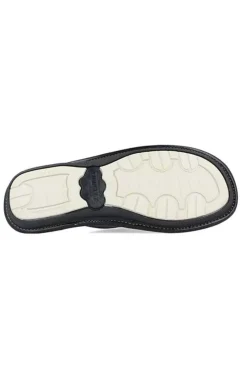Zapatilla de Casa Hombre Cosdam BioRelax 1492 Piel Negro