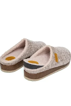 Zapatilla de casa Mujer Nordikas islandia 2243 taupe
