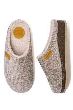 Zapatilla de casa Mujer Nordikas islandia 2243 taupe