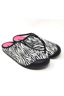 Zapatilla de casa Nordikas 1320 Cebra Negro