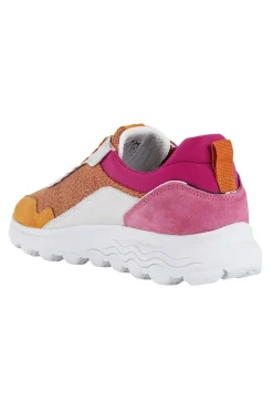 Zapatilla Geox D25NUD Spherica Orange Fucsia
