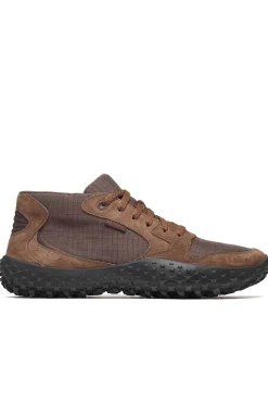 Zapatilla Hombre Merrell Barefoot Wrapt Sneaker Mid WP J032853 Coffee
