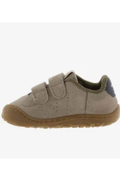 Zapatilla Infantil Victoria Bosco tiras Barefoot serraje 1370118 taupe