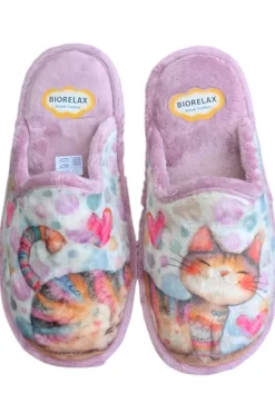 Zapatilla Mujer Cosdam Biorelax 4637 Montblanc Malva