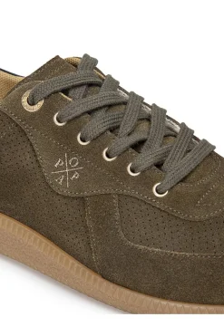 Zapatilla Mujer Popa Piel Imperial Verde