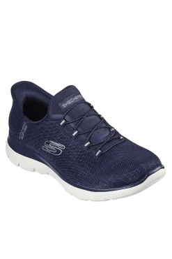 Zapatilla Mujer Skechers Summits Classy Night 150128 Navy Silver