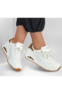 Zapatilla Mujer Skechers UNO Jungle Nite 177093 WHLD White Leopard