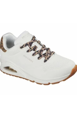 Zapatilla Mujer Skechers UNO Jungle Nite 177093 WHLD White Leopard
