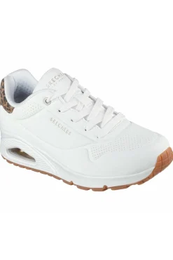 Zapatilla Mujer Skechers UNO Jungle Nite 177093 WHLD White Leopard