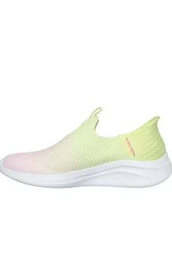 Zapatilla Mujer Skechers Slip ins Ultra Flex 3.0 beauty blend 150183 amarillo rosa