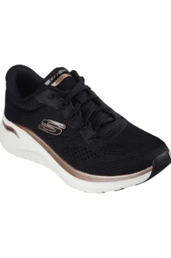 Zapatilla Mujer Skechers Arch Fit 2.0 Glow The Distance 150067 Black Rose