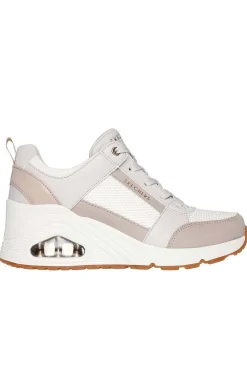 Zapatilla Mujer Skechers uno wedge everything nice 177526 off white