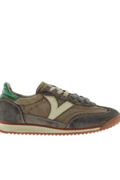 Zapatilla Mujer Victoria Saturno Nylon & Serraje Lavado 1158104 Taupe