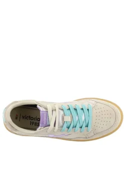 Zapatilla Mujer Victoria smash suede color 8806107 beige