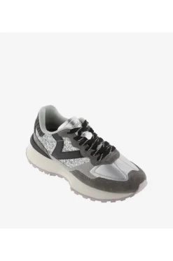 Zapatilla Mujer Victoria rush metal glitter 8807103 plata