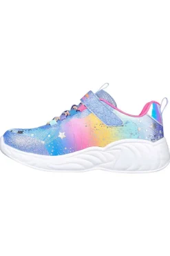 Zapatilla Skechers S lights Unicorn Dreams 302311l azul multi