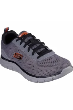 Zapatilla Skechers track leshur 232758 charcoal orange