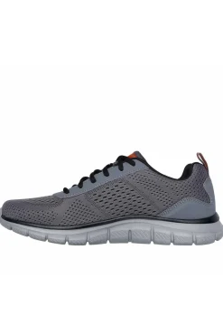 Zapatilla Skechers track leshur 232758 charcoal orange