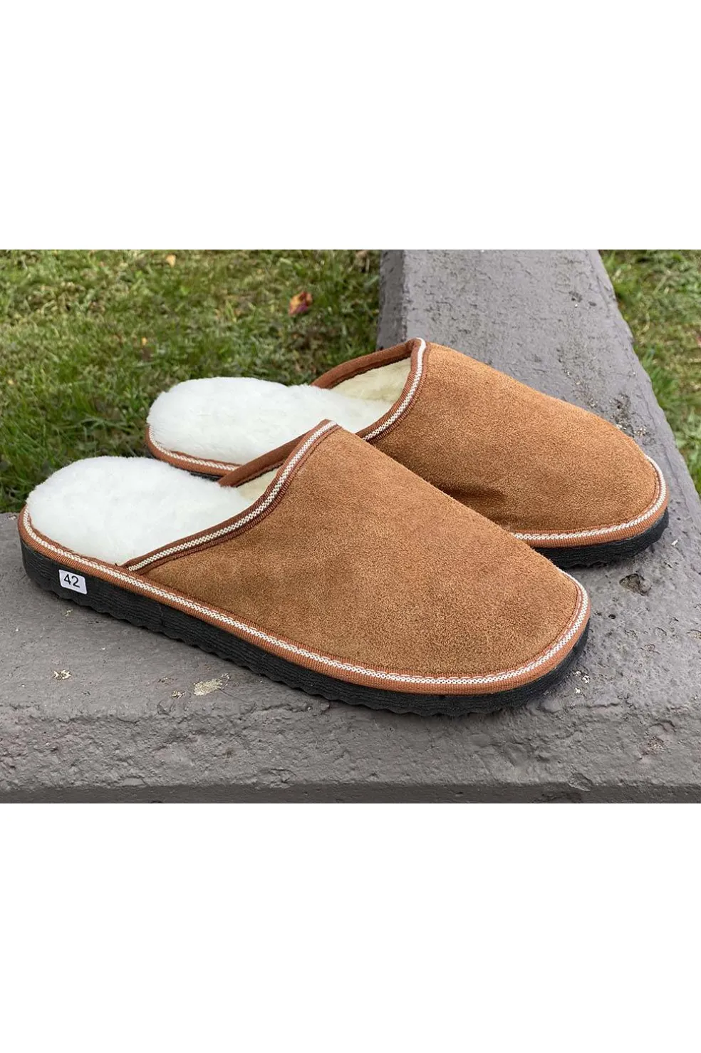 Zapatillas de Casa de Piel Hombre Medinapiel 24600 Camel