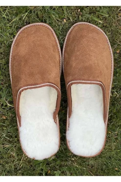 Zapatillas de Casa de Piel Hombre Medinapiel 24600 Camel