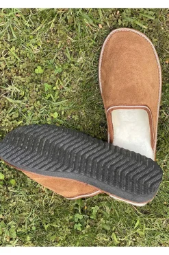 Zapatillas de Casa de Piel Hombre Medinapiel 24600 Camel