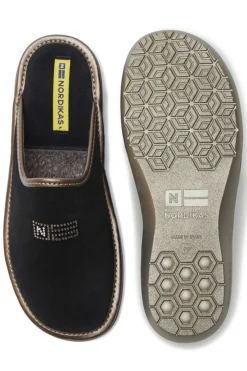 Zapatillas de casa Nordikas top line 2154 afelpado negro