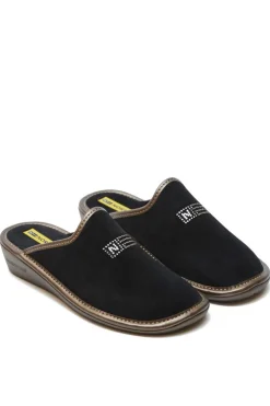 Zapatillas de casa Nordikas top line 2154 afelpado negro
