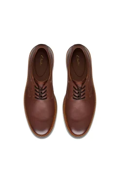 Zapato Clarks Hombre Atticus LTLace Dark Tan Leather