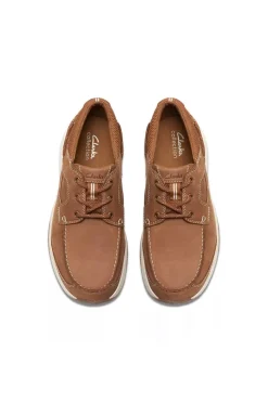 Zapato Clarks Hombre sailview lace light tan