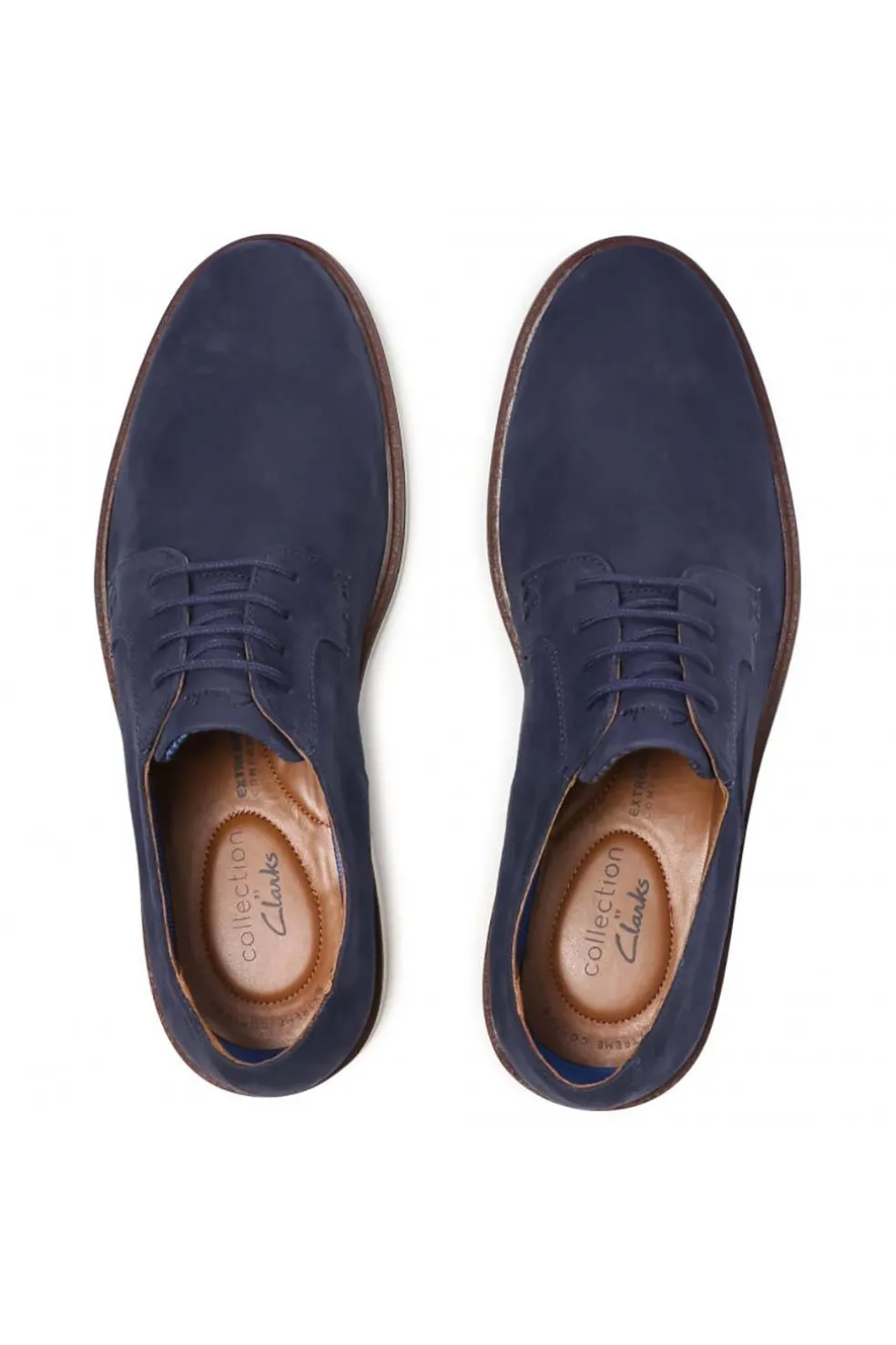 zapato Clarks malwood plain navy nubuck