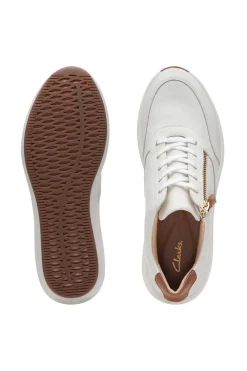 Zapato Clarks Un Rio Zip White Leather
