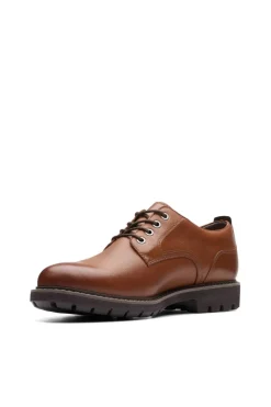 Zapato Hombre Clarks BatcombeTieGTX Tan Leather