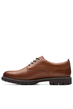 Zapato Hombre Clarks BatcombeTieGTX Tan Leather
