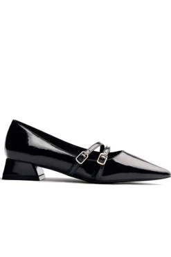 Zapato Mujer Gioseppo efecto charol lucan 76897 negro