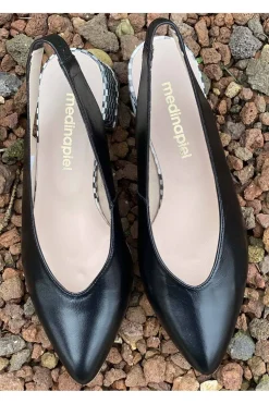 Zapato Mujer Medinapiel 6032 Napa Tricot Negro