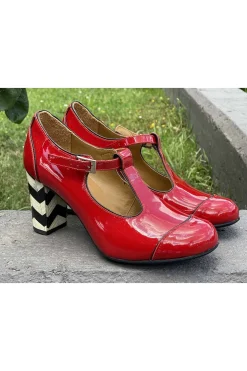 Zapato Nemonic 1921 charol rojo